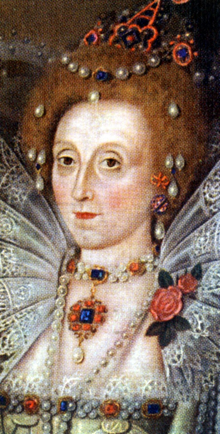 Elizabeth I maalil, mis valmis ta valitsusaja lõpuaastatel