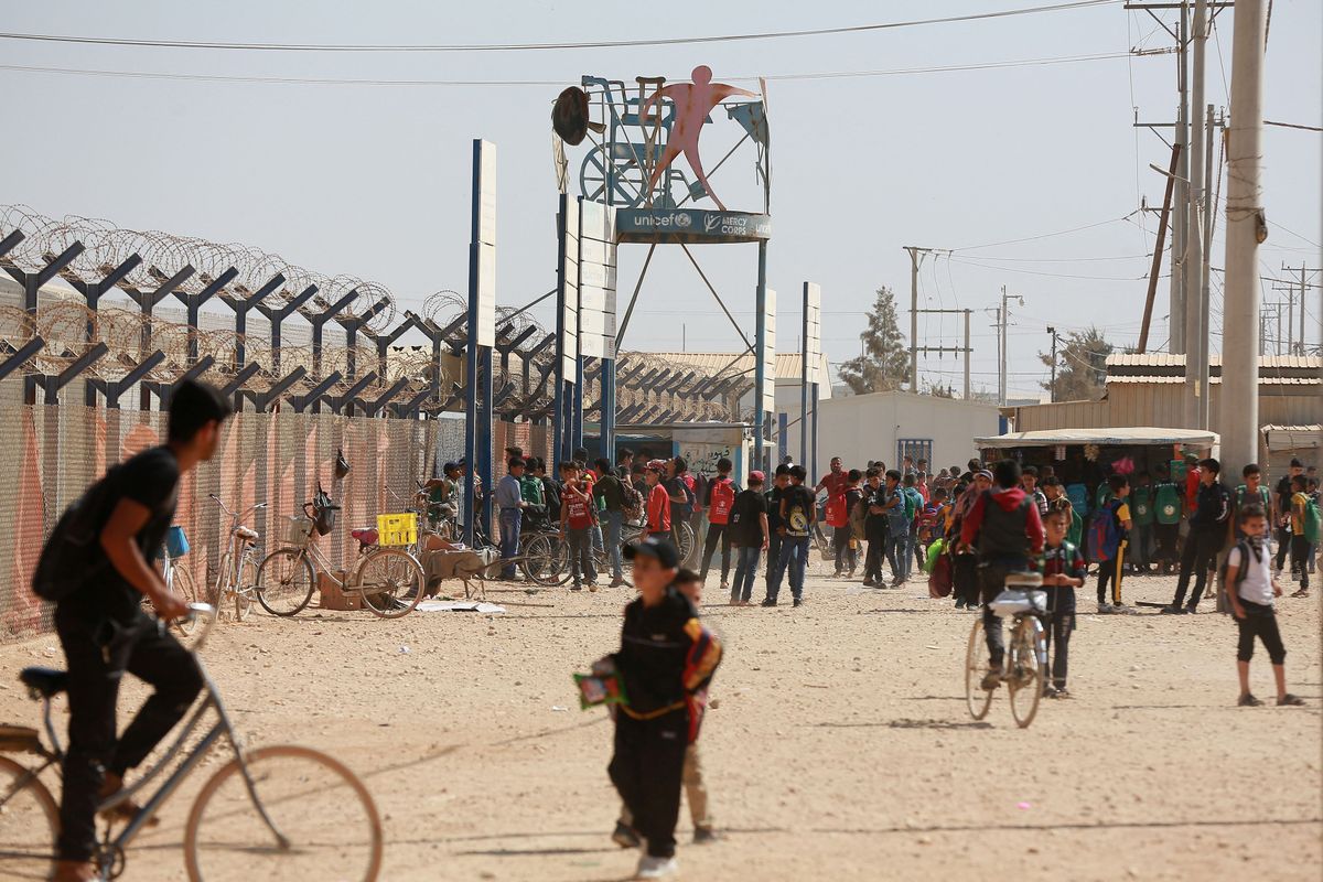 Vaade Zaatari põgenikelaagrile Jordaania põhjaosas Süüria piiri lähedal.