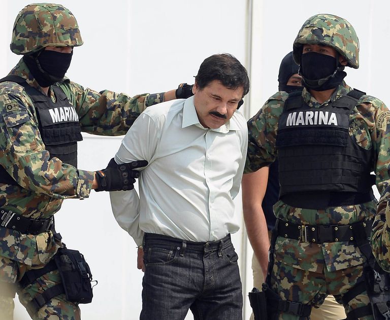 Mehhiko narkoparuni Joaquin Guzmani ehk El Chapo arreteerimine 2014.