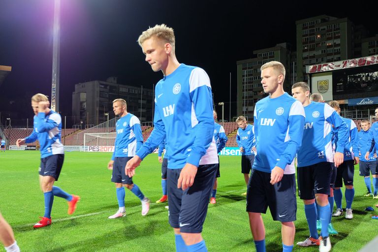 Eesti jalgpallikoondise viimane mängueelne treening
