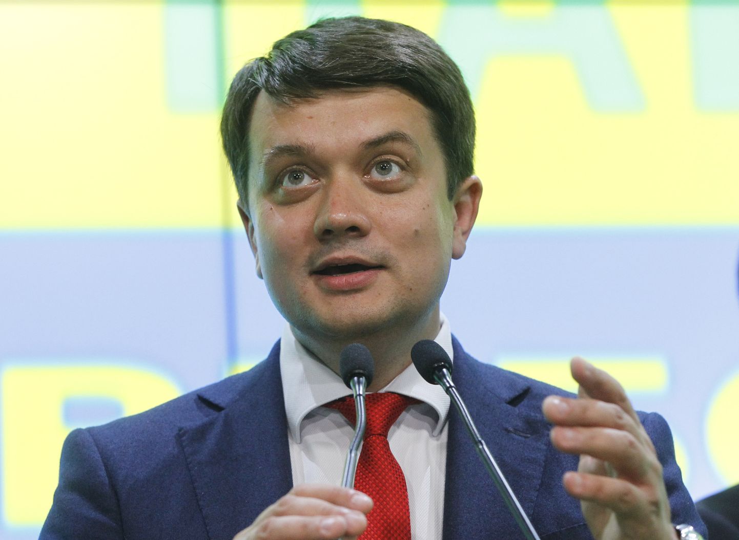 Ukraina presidendi Volodmõr Zelenskõi erakonna Rahva Teener juht Dmõtro Razumkov 21. juulil.