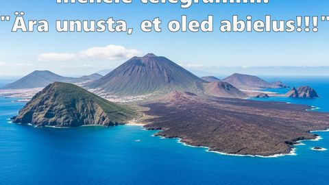 Kanaari saartel puhkav mees