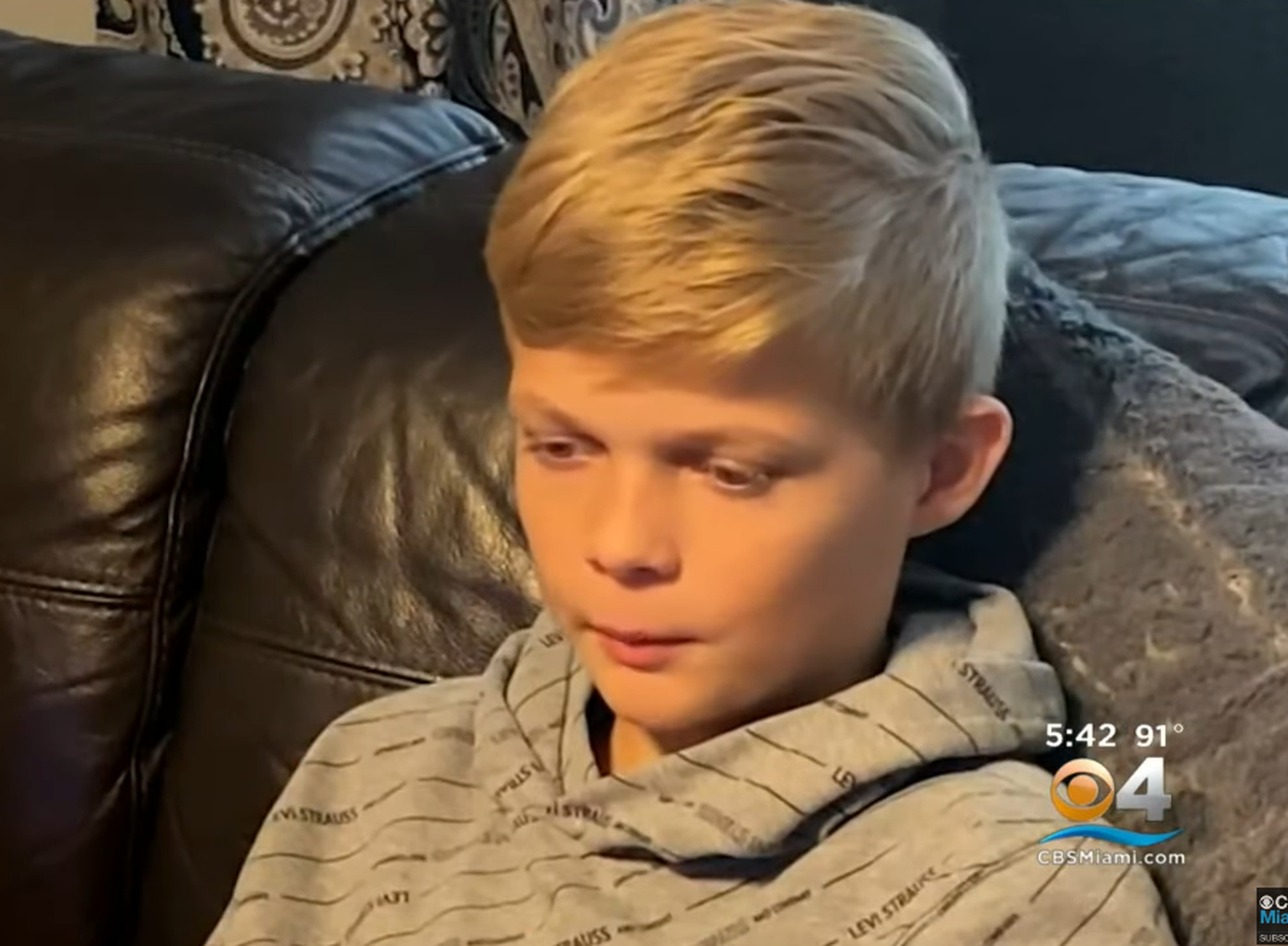 11-aastane USA poiss Levi Stock sai välguga pihta, kuid jäi ellu