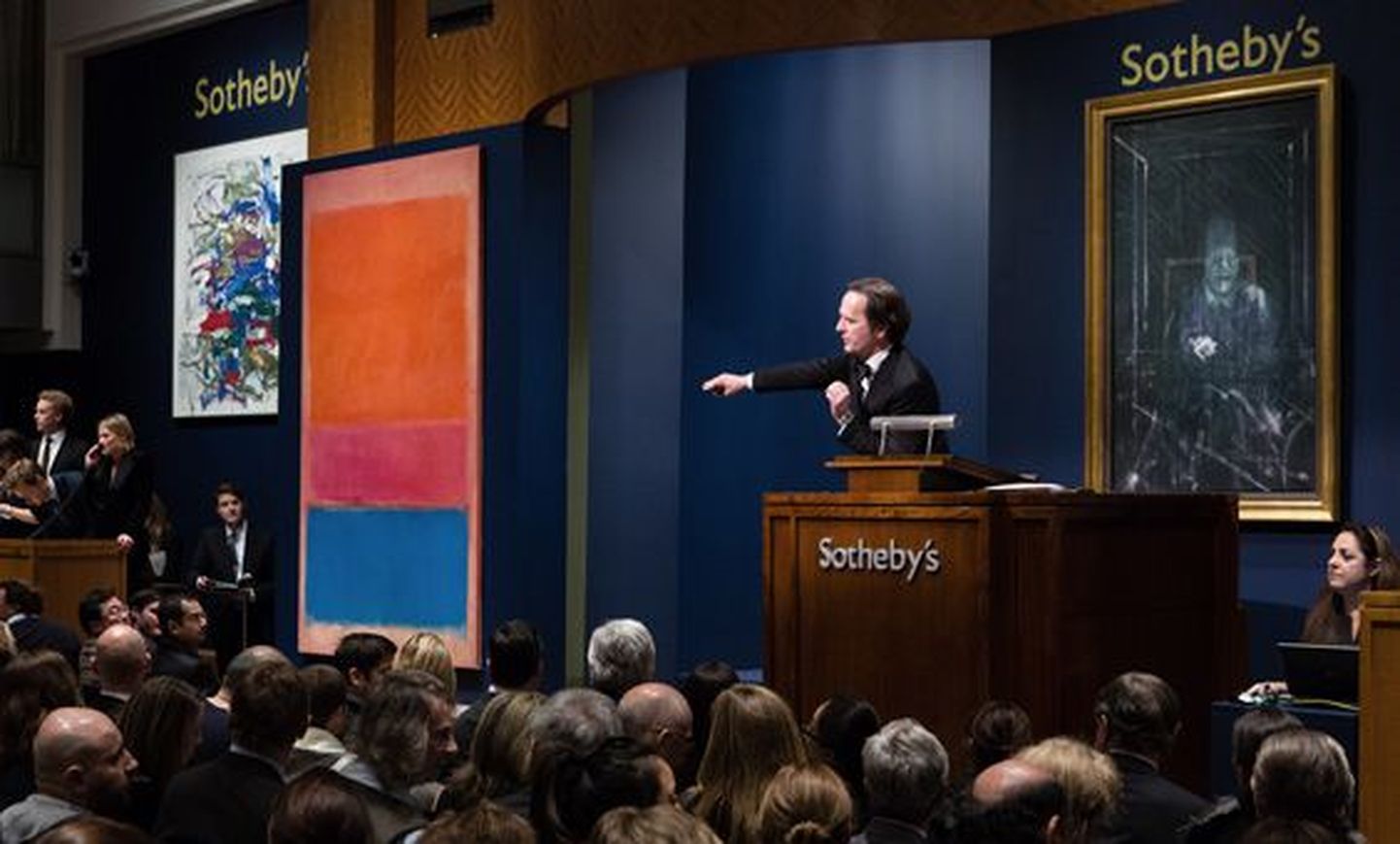 Rothko maal eile Sotheby's oksjonil.