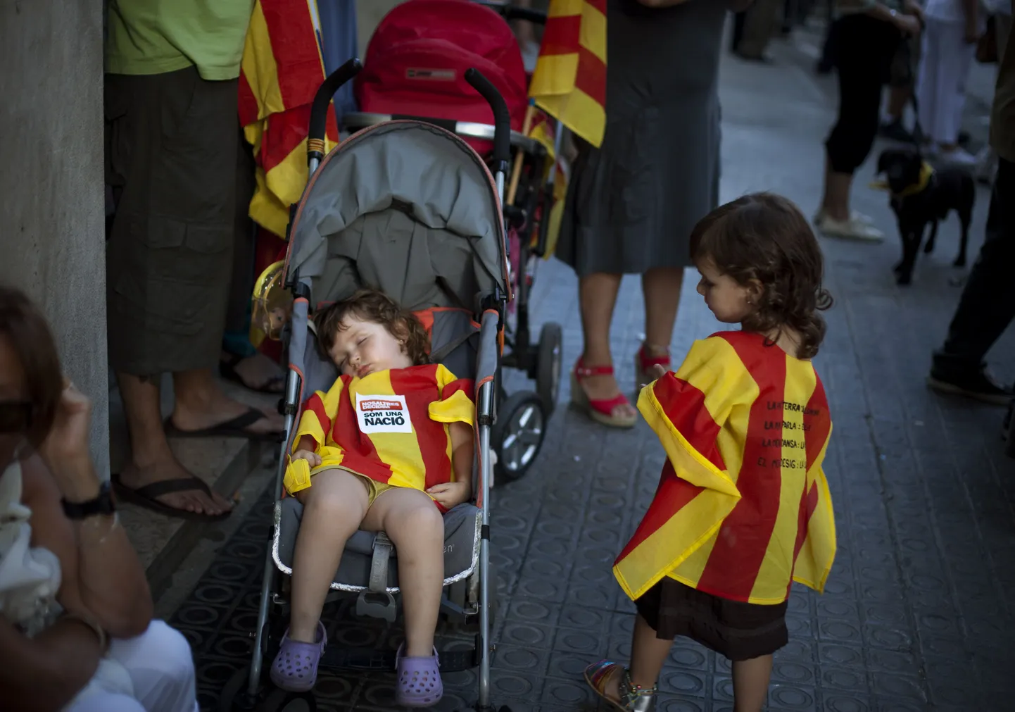 Lapsed Kataloonia värvides