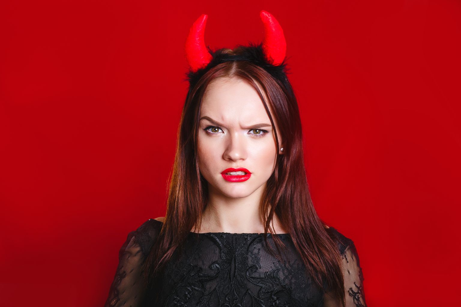 Женщина-дьявол. Фото иллюстративное.