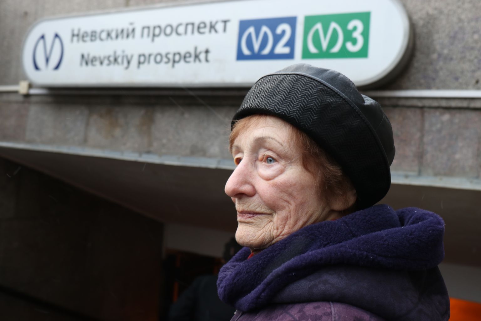 Niina Vassiljeva Peterburi kesklinnas Nevski prospektil.