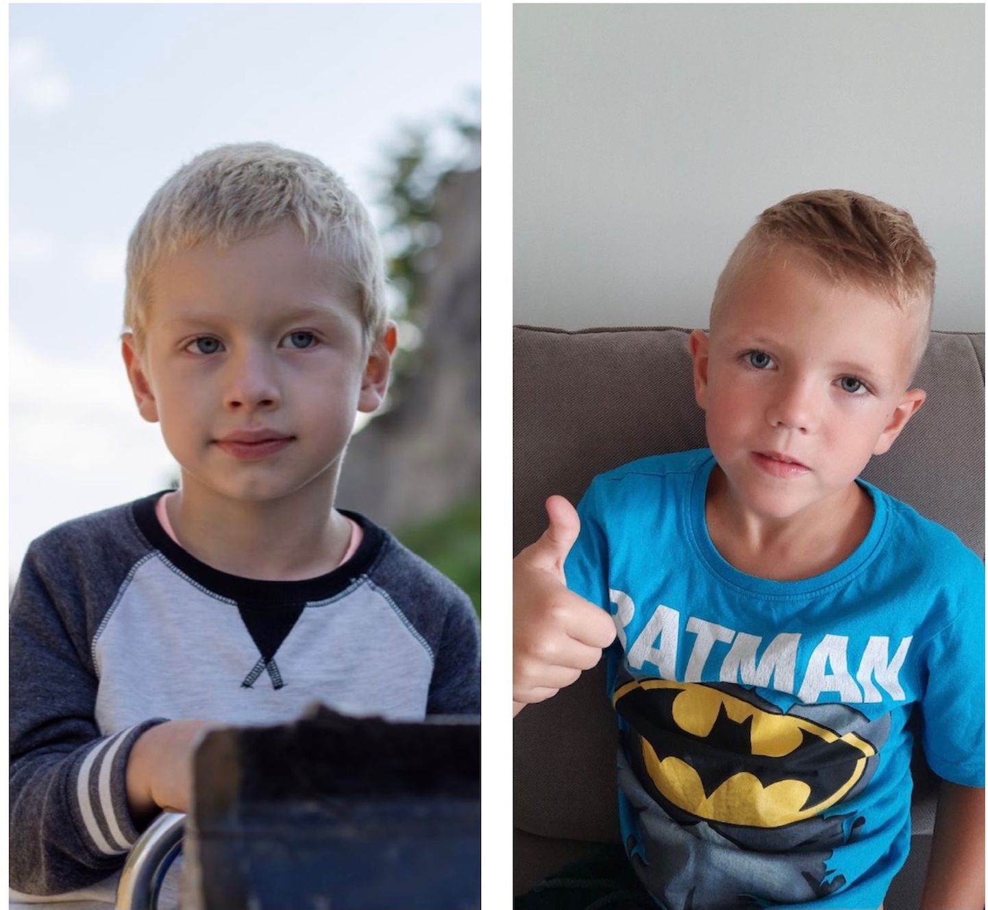 6-aastane Karl ja 7-aastane Rasmus.