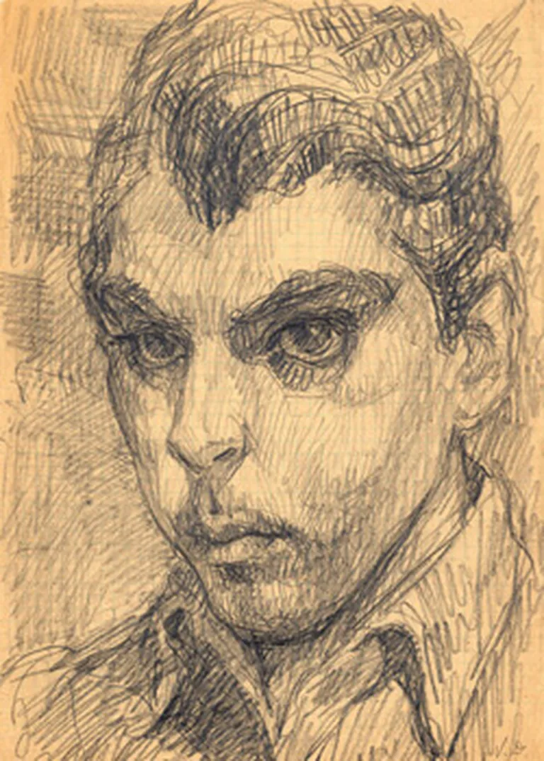 Valdis Dišlers. Pašportrets (1944)