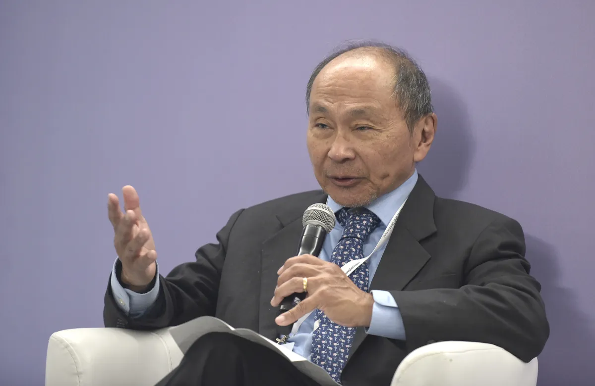 Francis Fukuyama in Kyiv, Ukraine, 2023.