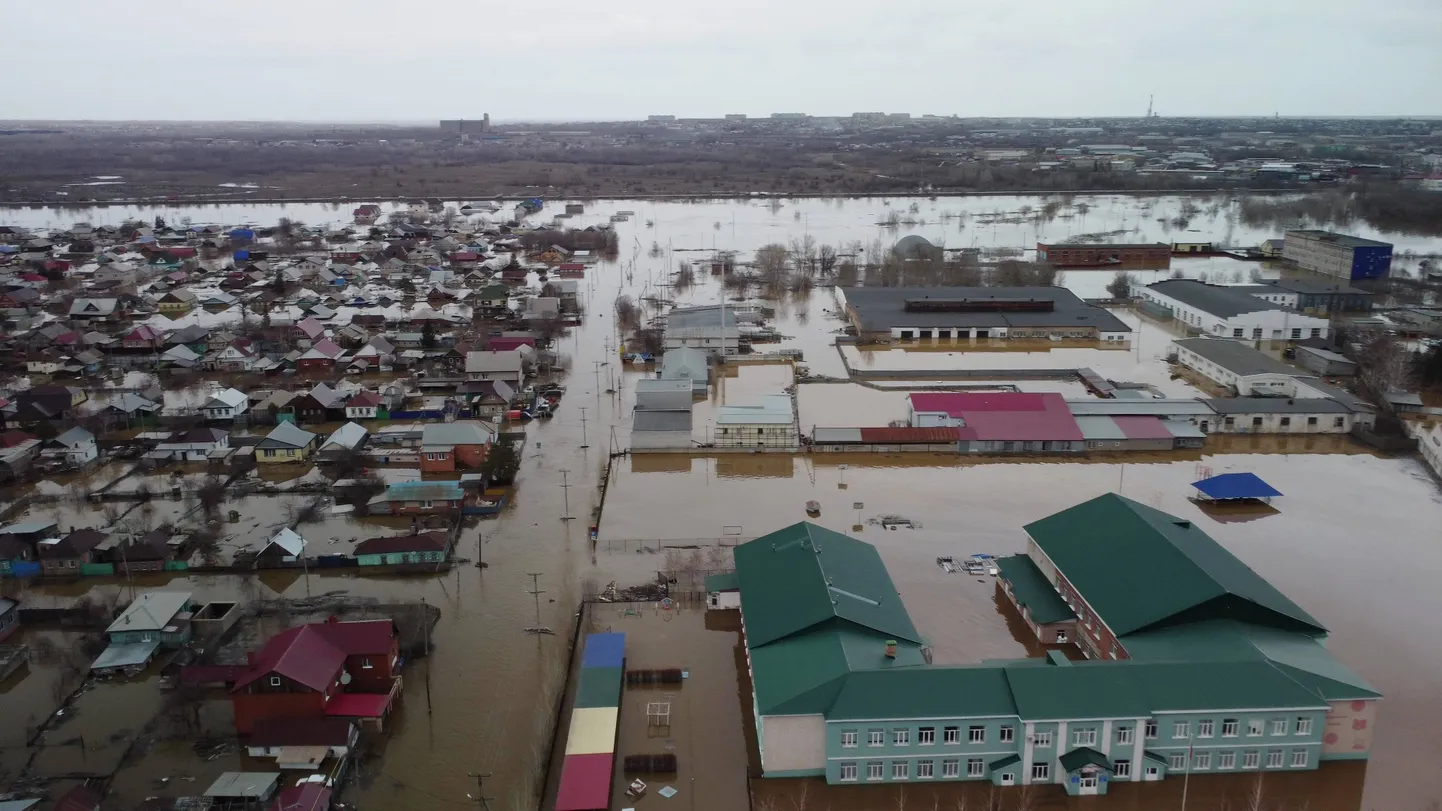 Üleujutused Orski linnas.
