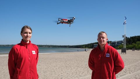 Rannavalve võib Pärnu rannas võtta appi drooni