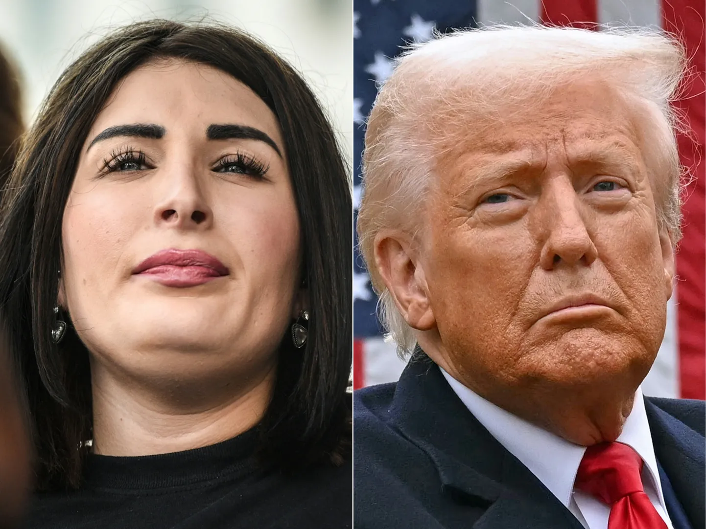 Инфлюенсер Лора Лумер и президент США Дональд Трамп