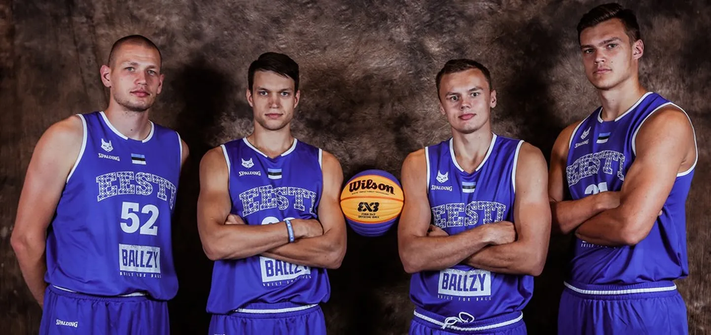 Eelmisel aastal esindasid Eesti 3x3 koondist Joonas Järveläinen (vasakult), Martin Dorbek, Jaan Puidet ja Maik-Kalev Kotsar. Tänavune koosseis pole veel teada.