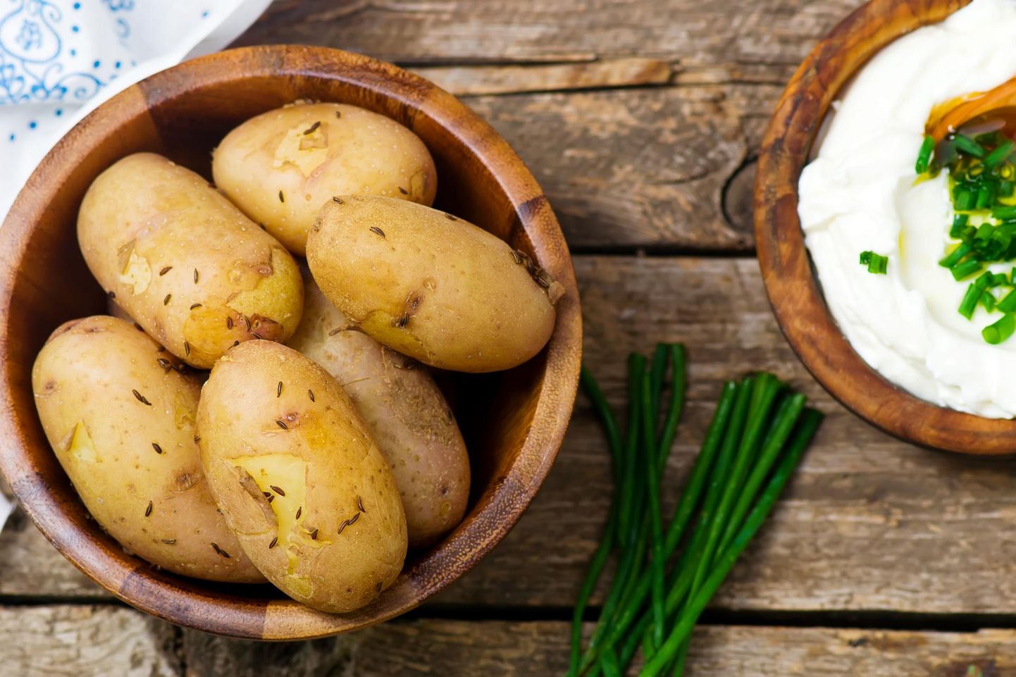Keedetud kartulid. Soovitatav kaaliumi päevane tarbimiskogus sisaldub keskmiselt viies keedetud kartulis.