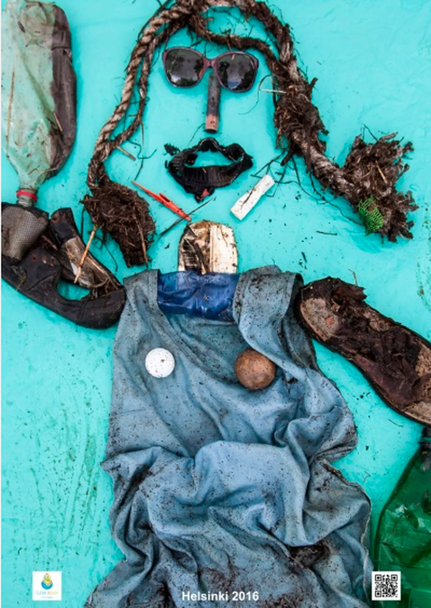 Prügist tehtud installatsioon „Art from Trash“