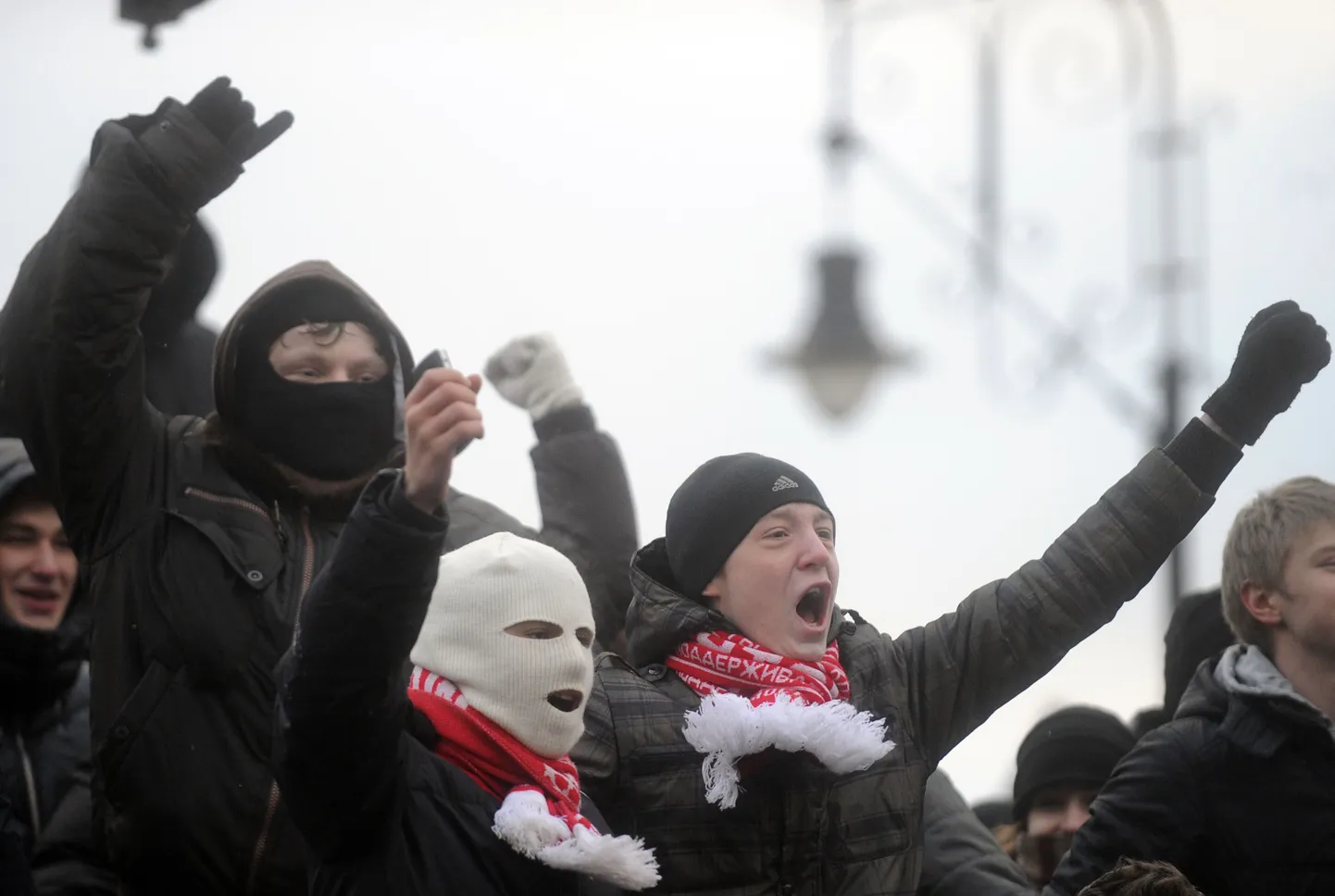 Jalgpallifännide rahutused Moskvas.
