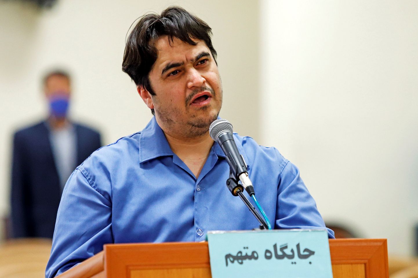 Ajakirjanik Ruhollah Zam, kelle Iraan hukkas seotuse eest 2017. aasta meeleavaldustega.