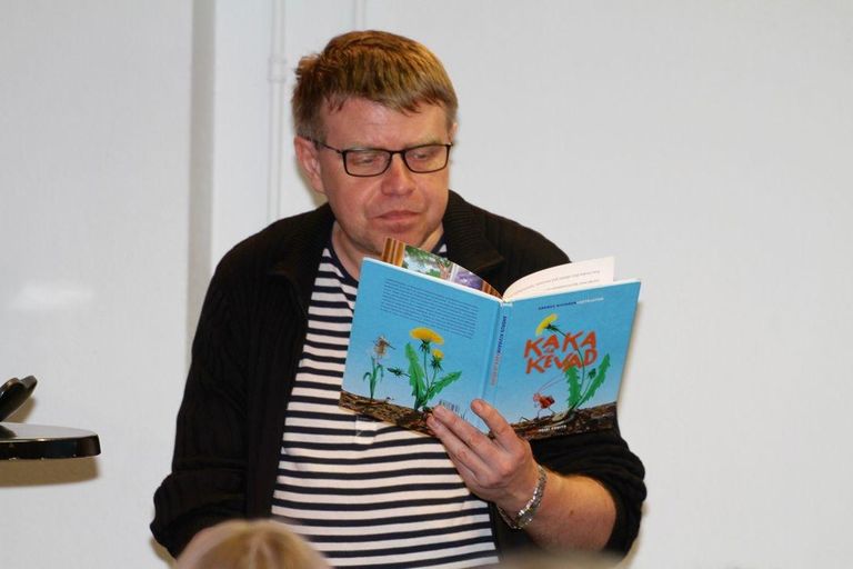Andrus Kivirähk esitles Helsingis oma uut soomekeelset lasteraamatut FOTO: