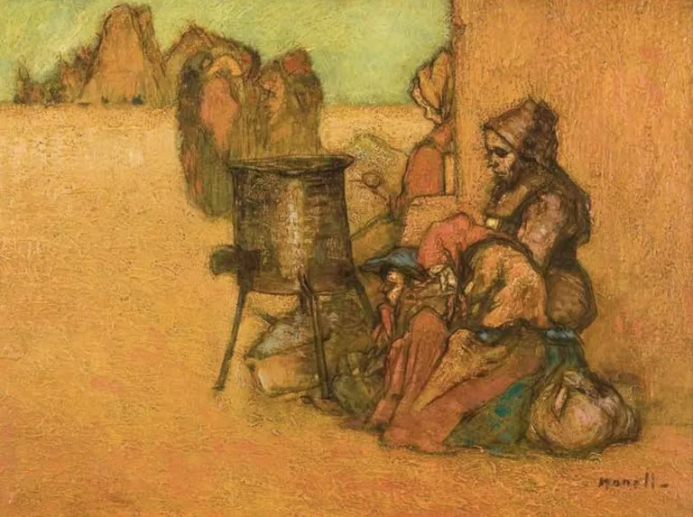 Isidre Nonell, «Kastanimüüja» (1897–1900, õli).