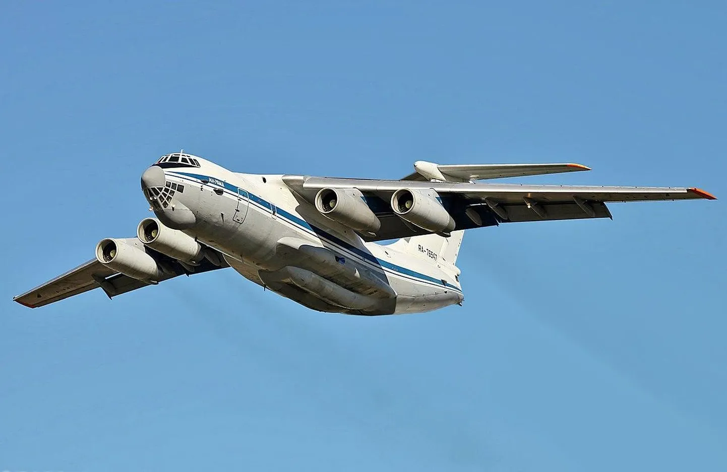 Venemaa õhujõudude lennuk Il-76MD. Foto on illustratiivne.