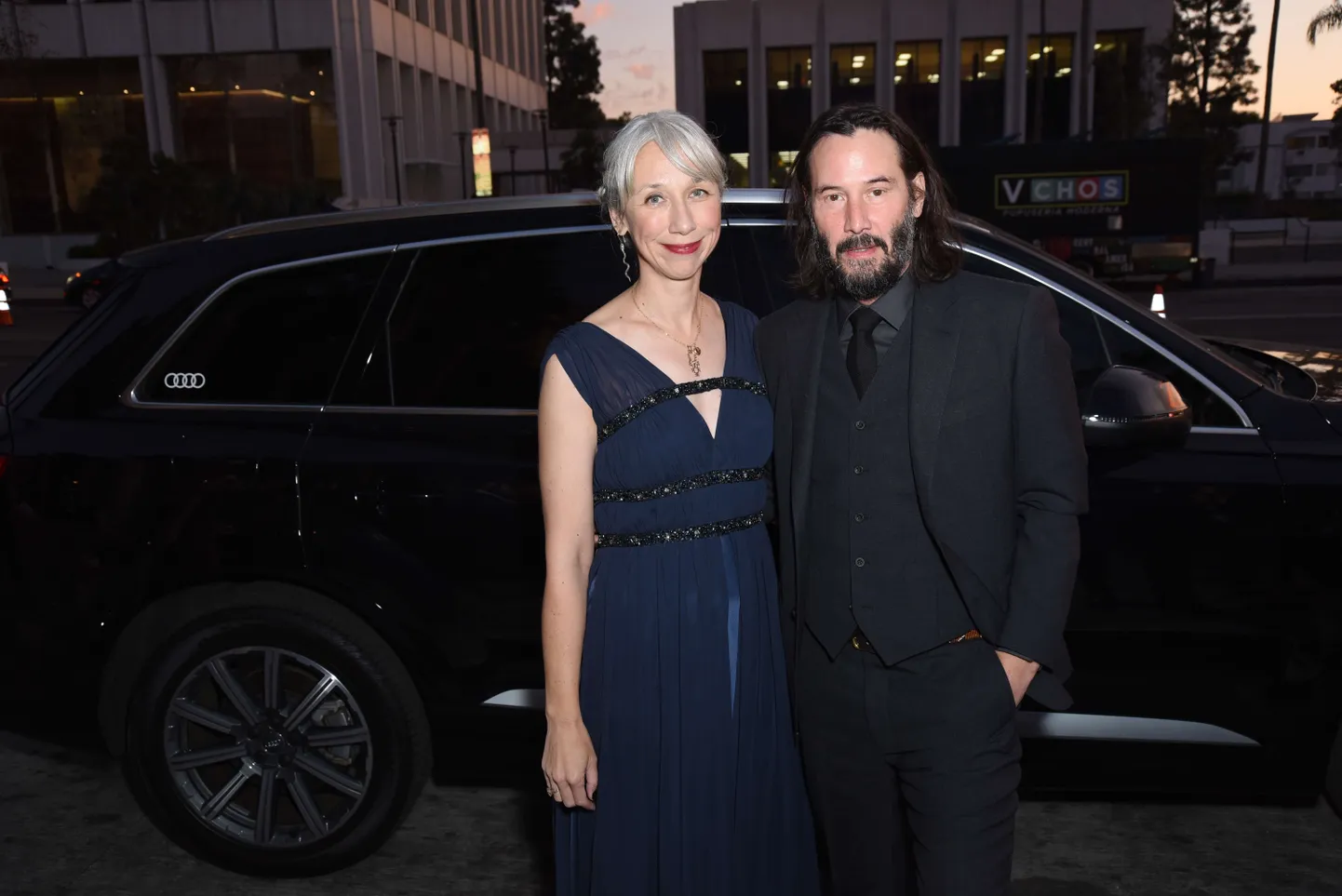 Alexandra Grant ja Keanu Reeves 2019. aastal LACMA kunsti- ja filmigalal.