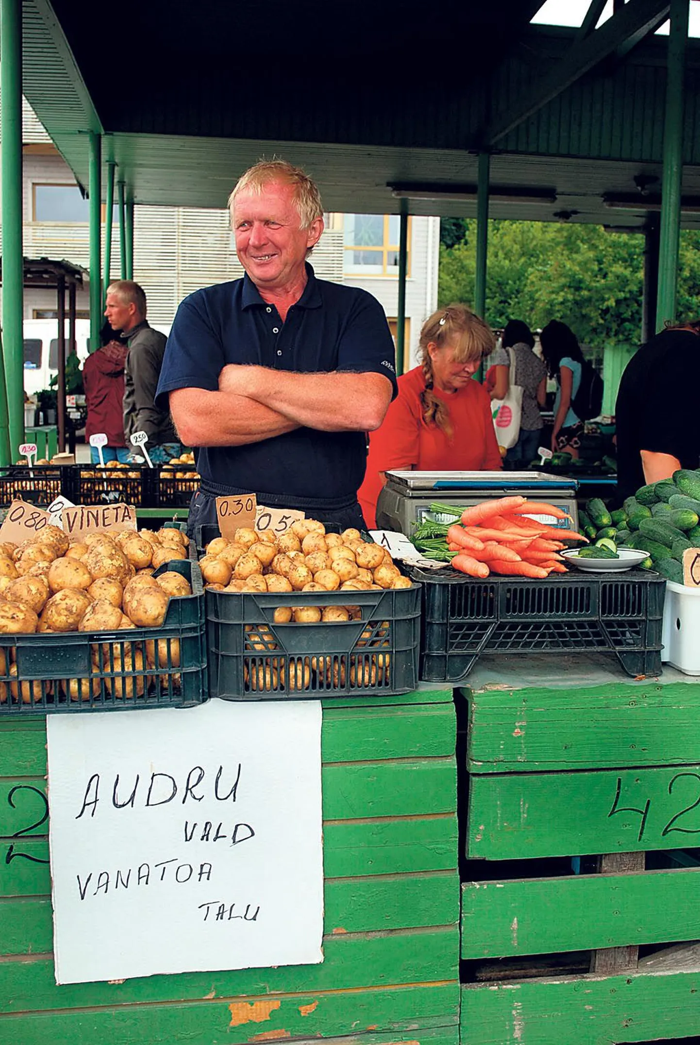 Jaan Kruusmaa kasvatab oma kartulid Vanatoa talus ise.