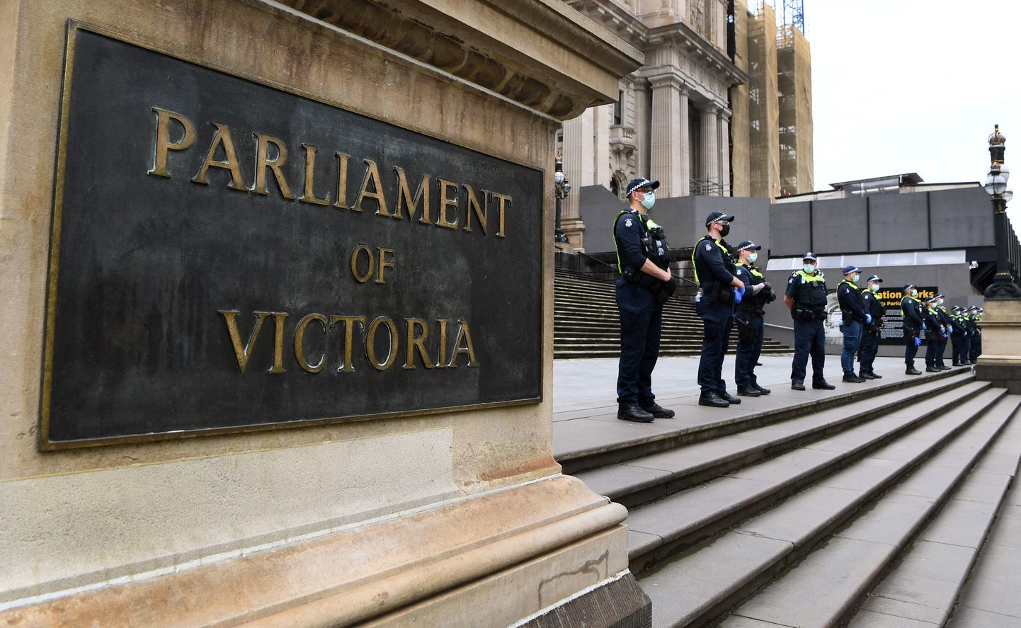 Victoria osariigi parlamendi hoone Melbourne'is.