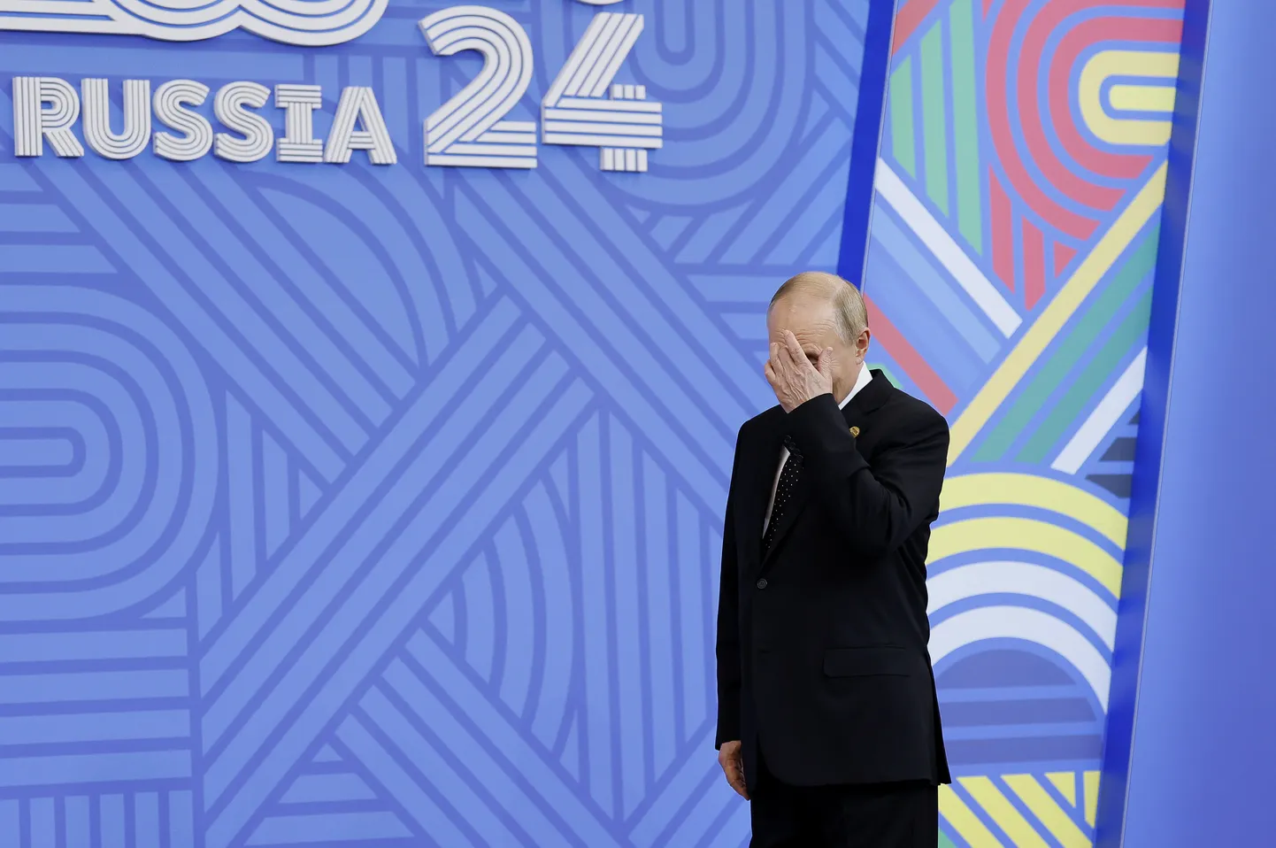 Venemaa diktaator Vladimir Putin BRICSi tippkohtumise tervitustseremoonial.