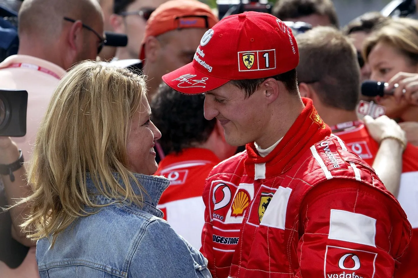 Corinna ja Michael Schumacher 2002. aastal.