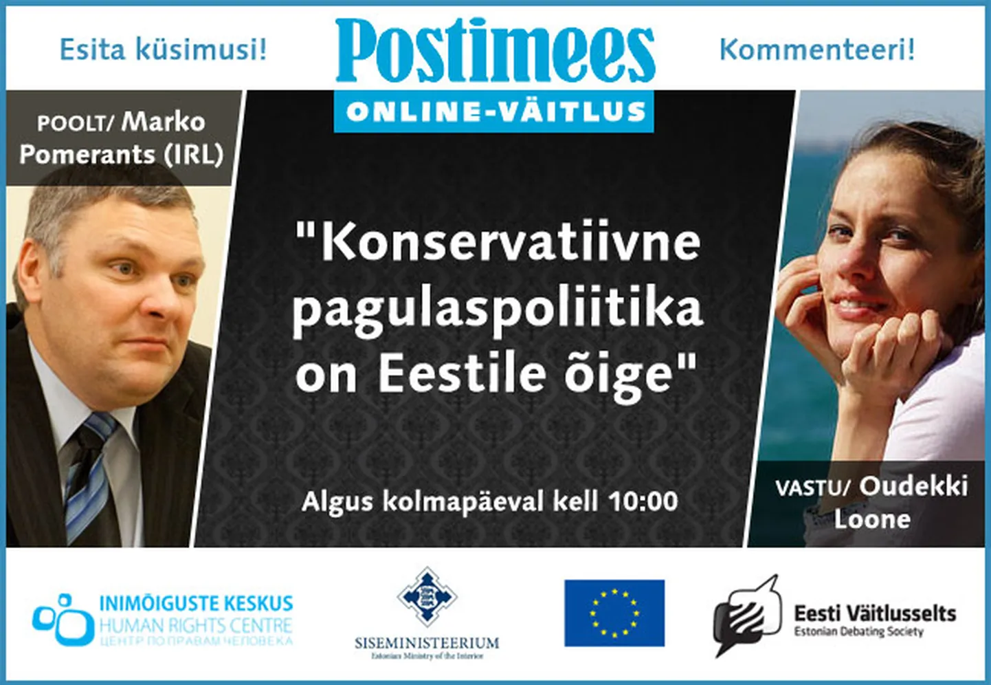 Online-väitlus.