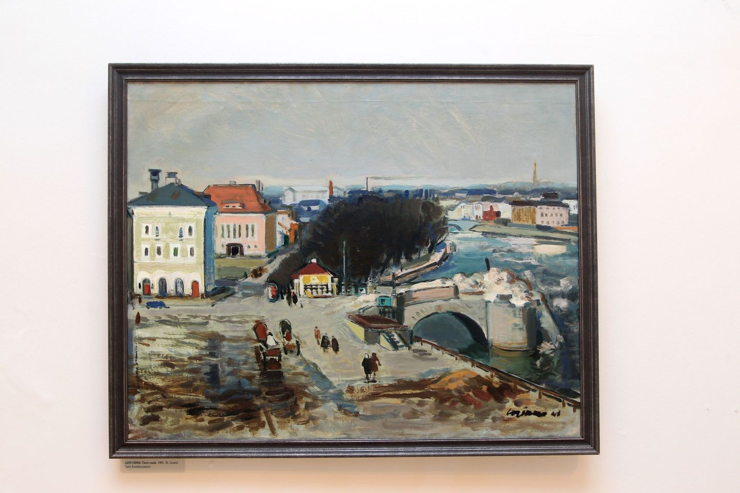 Lepo Mikko õlimaal "Tartu vaade" (1941) on näitusele toodud Tartu kunstimuuseumist.