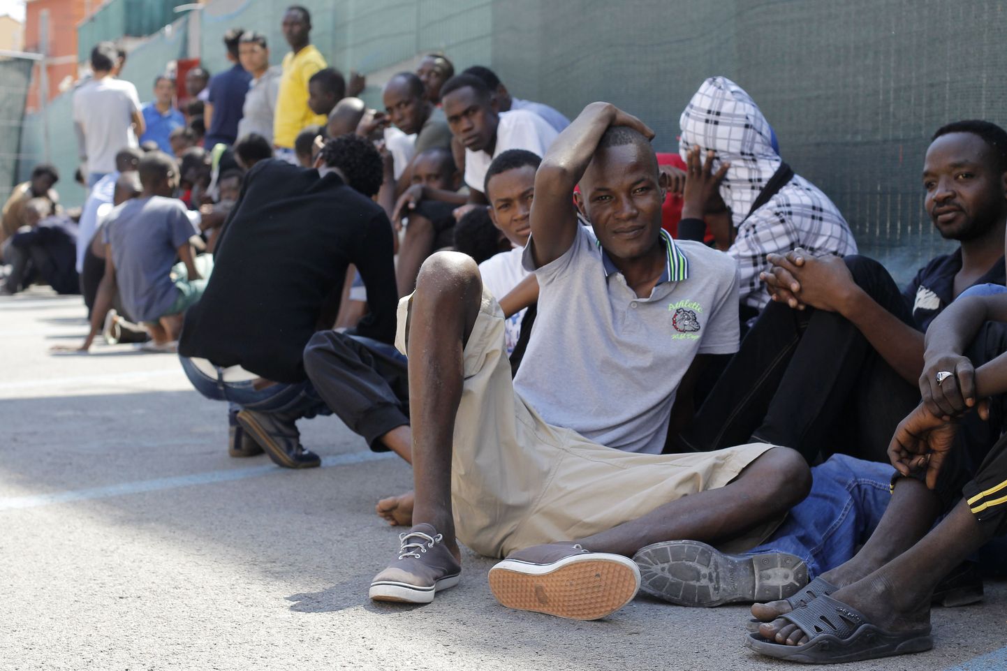 Migrandid Prantuse-Itaalia piiril. Pilt on illustratiivne