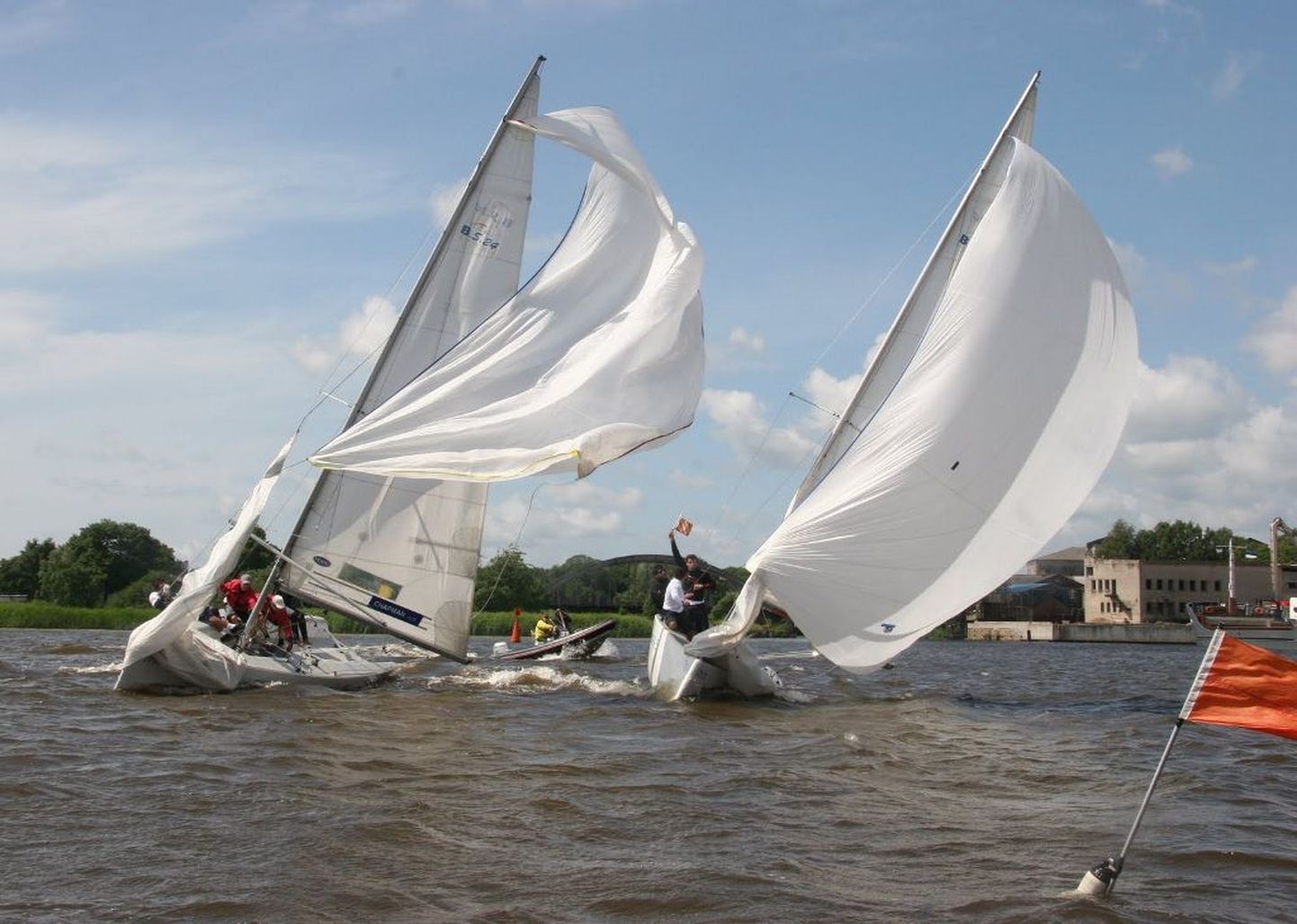Match Race võistlus Pärnu jõel.