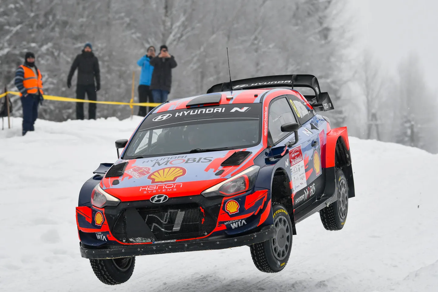 Ott Tänak ja Martin Järveoja Otepää talverallil.