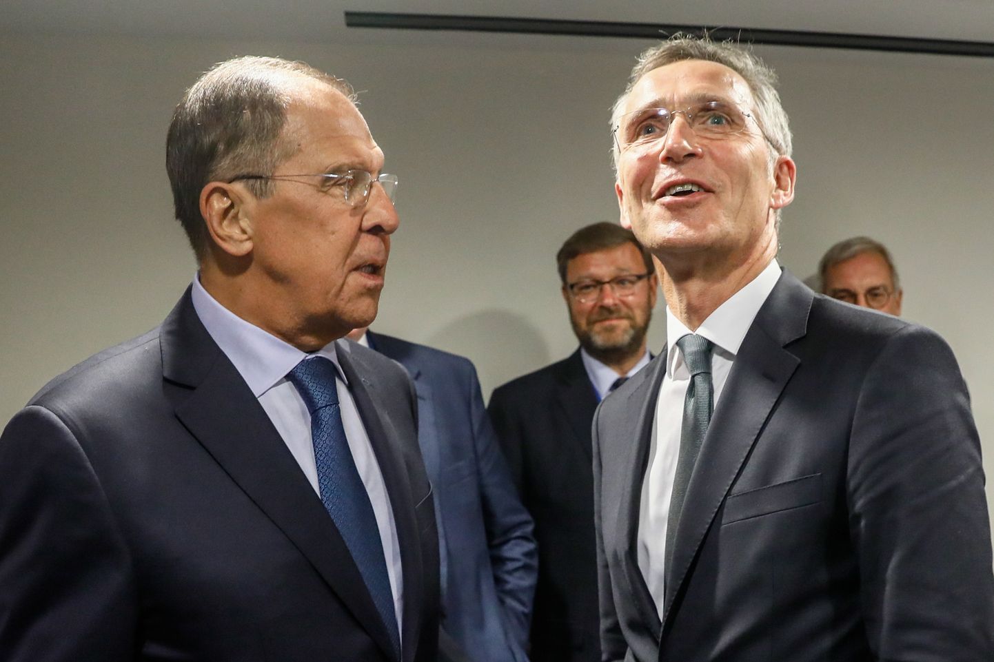 Jens Stoltenberg ja Sergei Lavrov läinud aasta septembris.