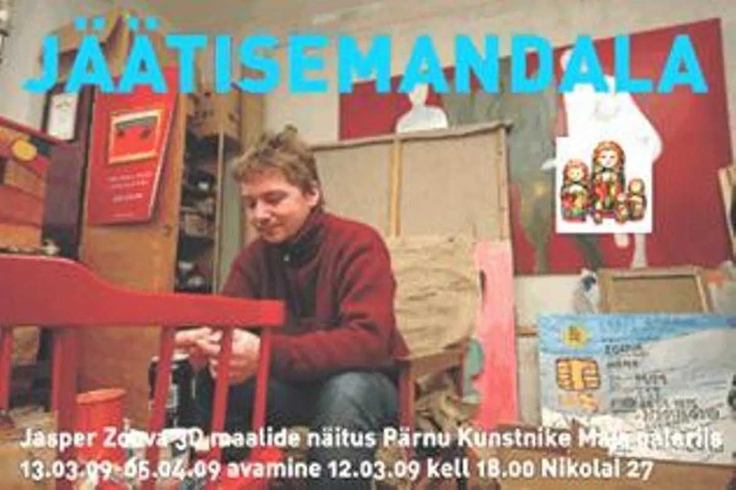 Homsest saab Pärnu kunstnike maja galeriis näha Jasper Zoova maalide näitust "Jäätisemandala".