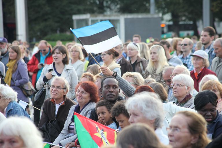 Tallinnas toimunud kontsert ja meeleavaldus «Sõbralik Eesti». Foto: