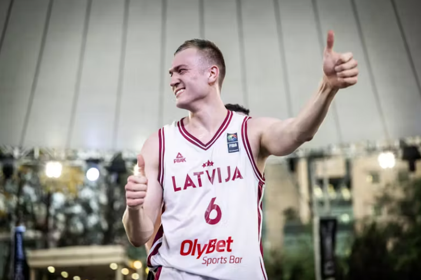Латвийский баскетболист