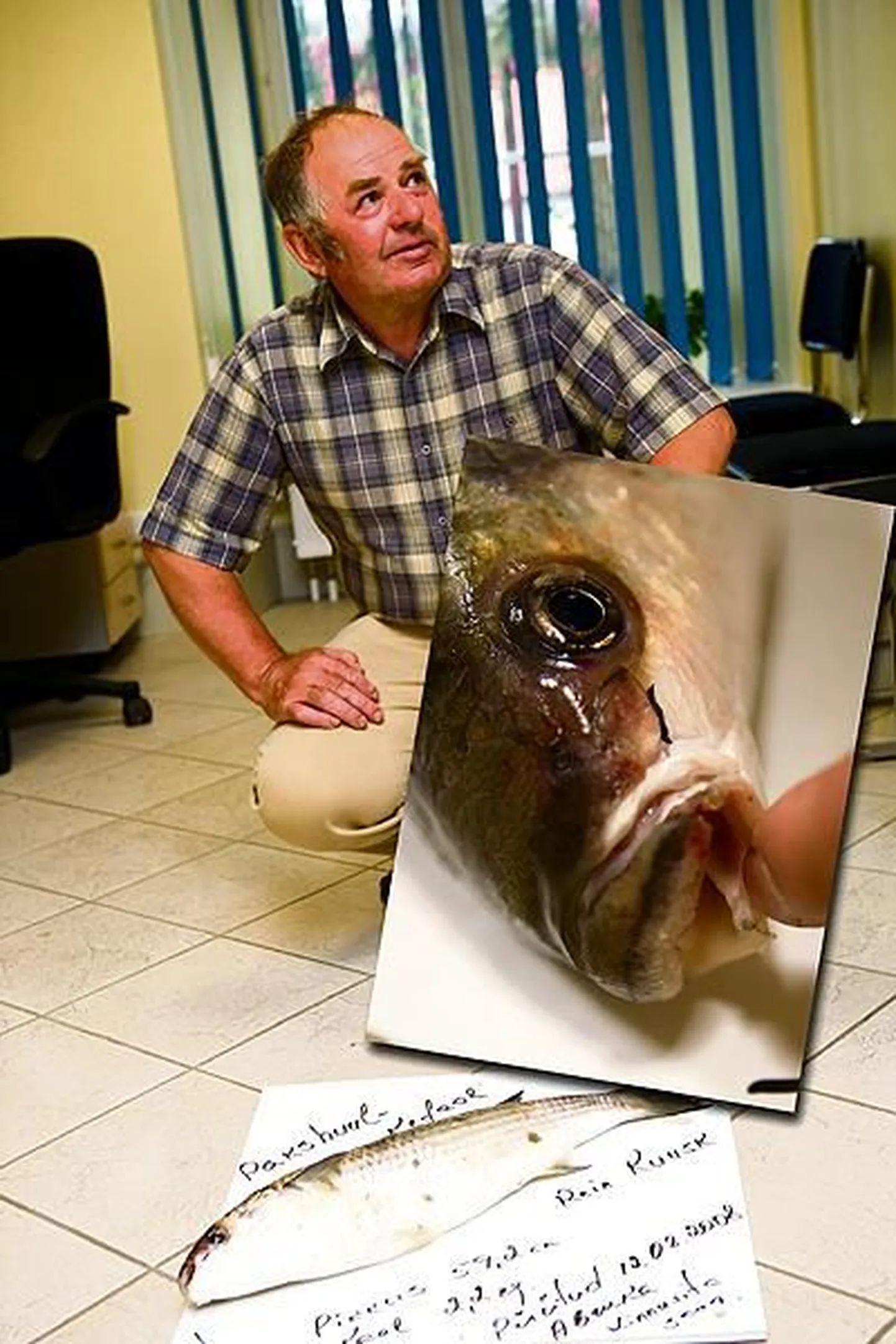Rein Kuusk koos harulduse kefaaliga.