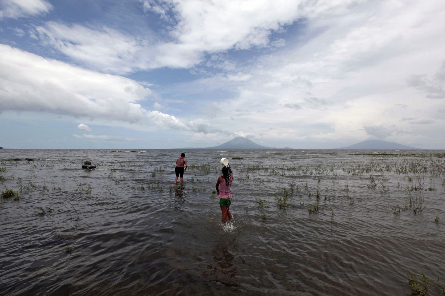 Nicaragua järv Obrajuelo külast vaadates.
