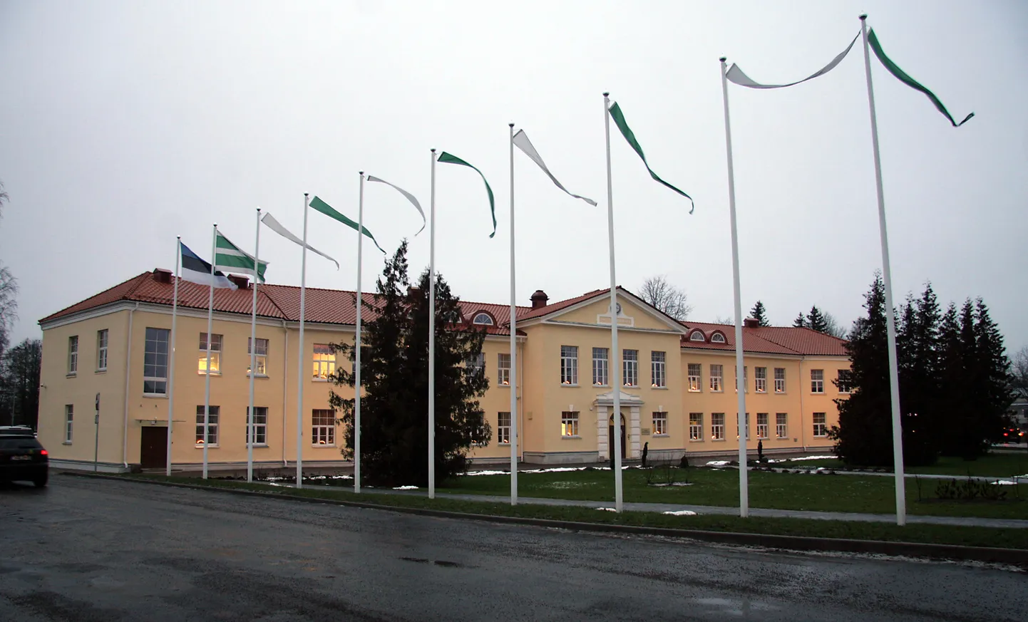 Jõhvi vallavalitsuse hoone.