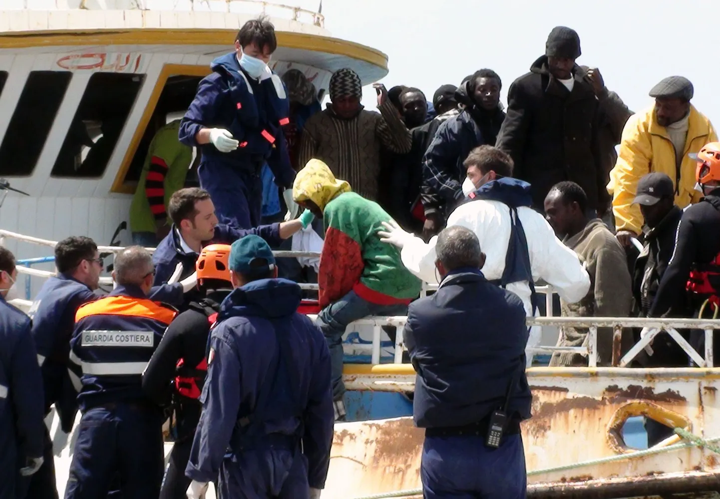 Aprillis Lampedusa saarele jõudnud Liibüa põgenikud