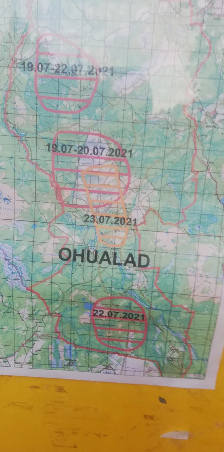 Harjutusala kaart.