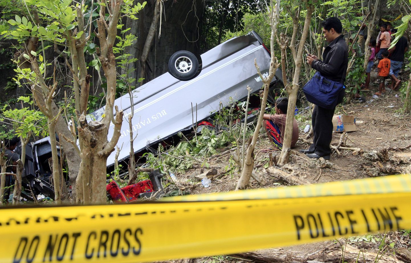 Bussiõnnetus Bali saarel.