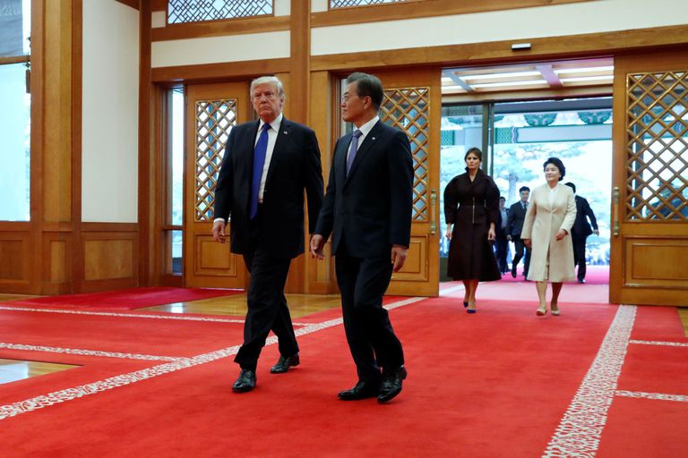 Donald Trump ja Moon Jae-in
