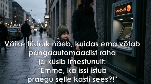 Ema võtab pangaautomaadist raha
