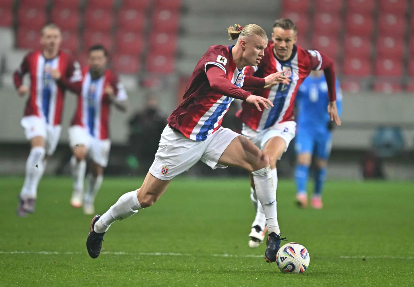 Erling Haaland lõi Iisraeli võrku ühe palli.
