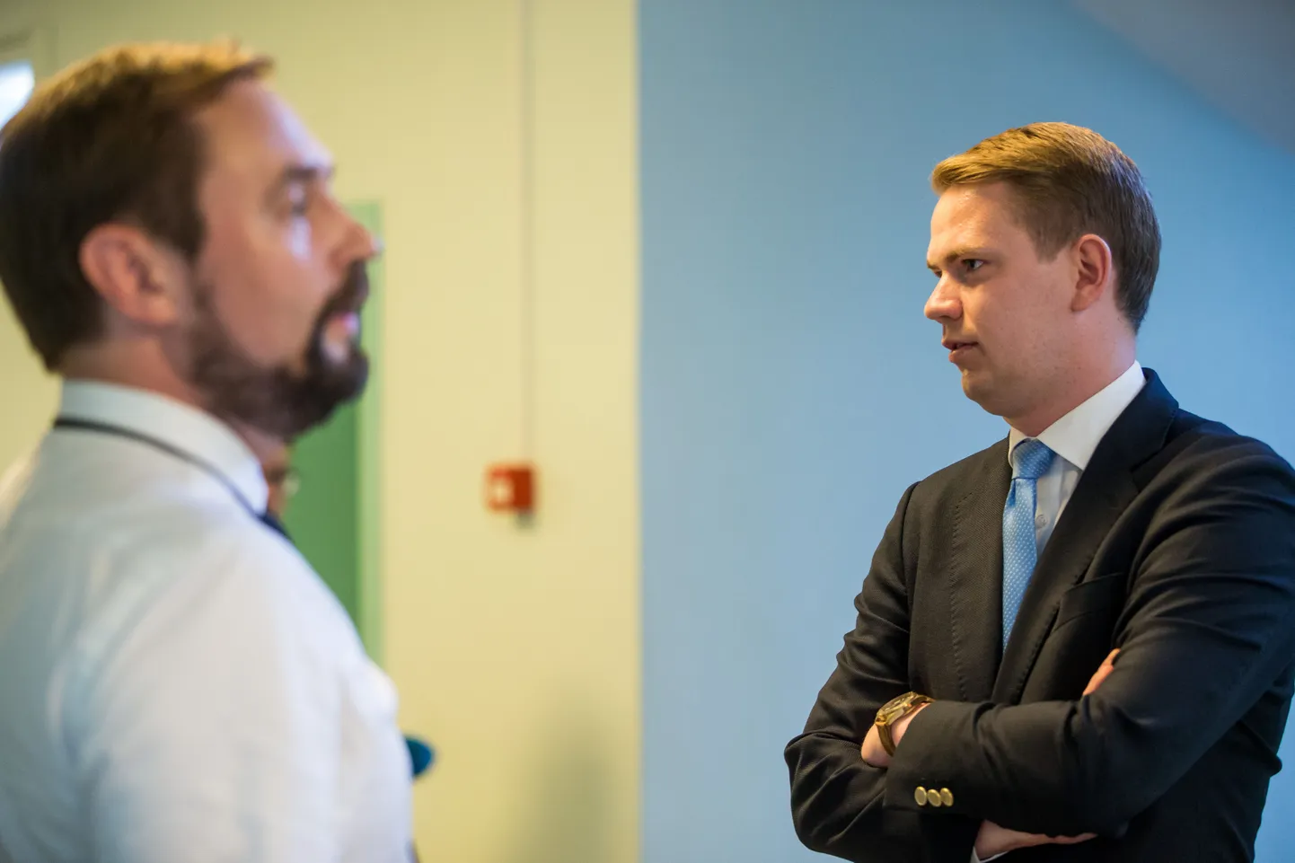 Riigiprokurör Steven-Hristo Evestus ja kaitsja Oliver Nääs.