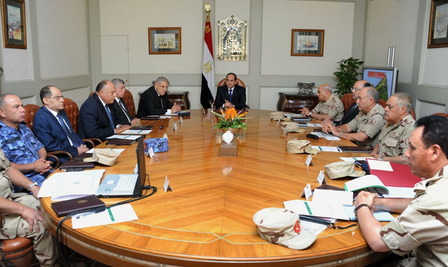 Egiptuse Rahvusliku Julgeolekunõukogu istung.